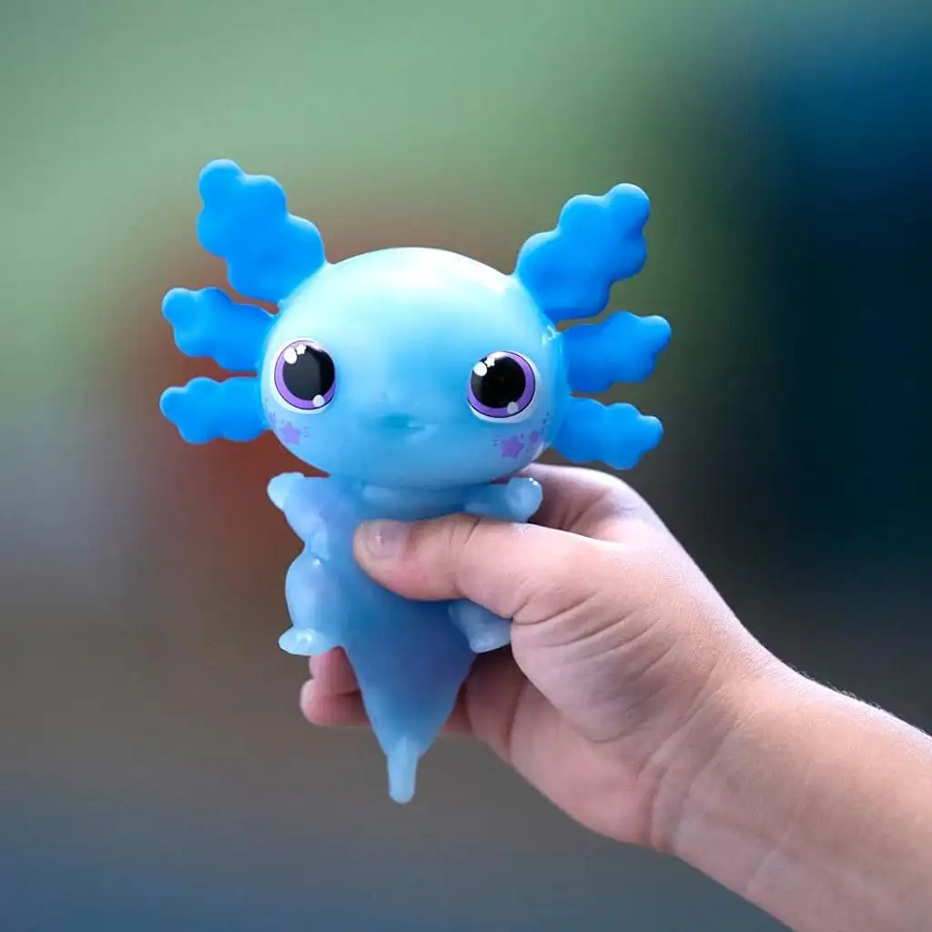 Lets Glo Axolotl svietiaci vodný kamarát v modrej farbe kép 3