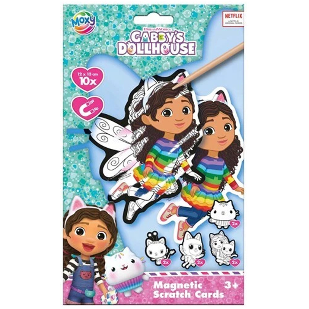 Gabi domčekové škrabacie obrázkové magnetky na chladničku, kreatívna súprava 10 ks