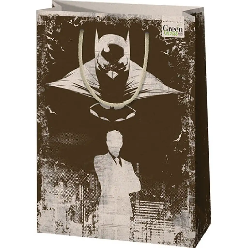 Green Grass Batman stredne veľká darčeková taška premium 18x10x23cm