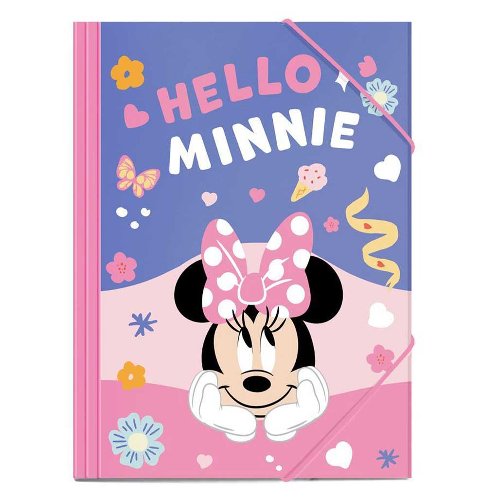 Luna: Hello Minnie mintás gumis mappa 25x35 cm kép 1