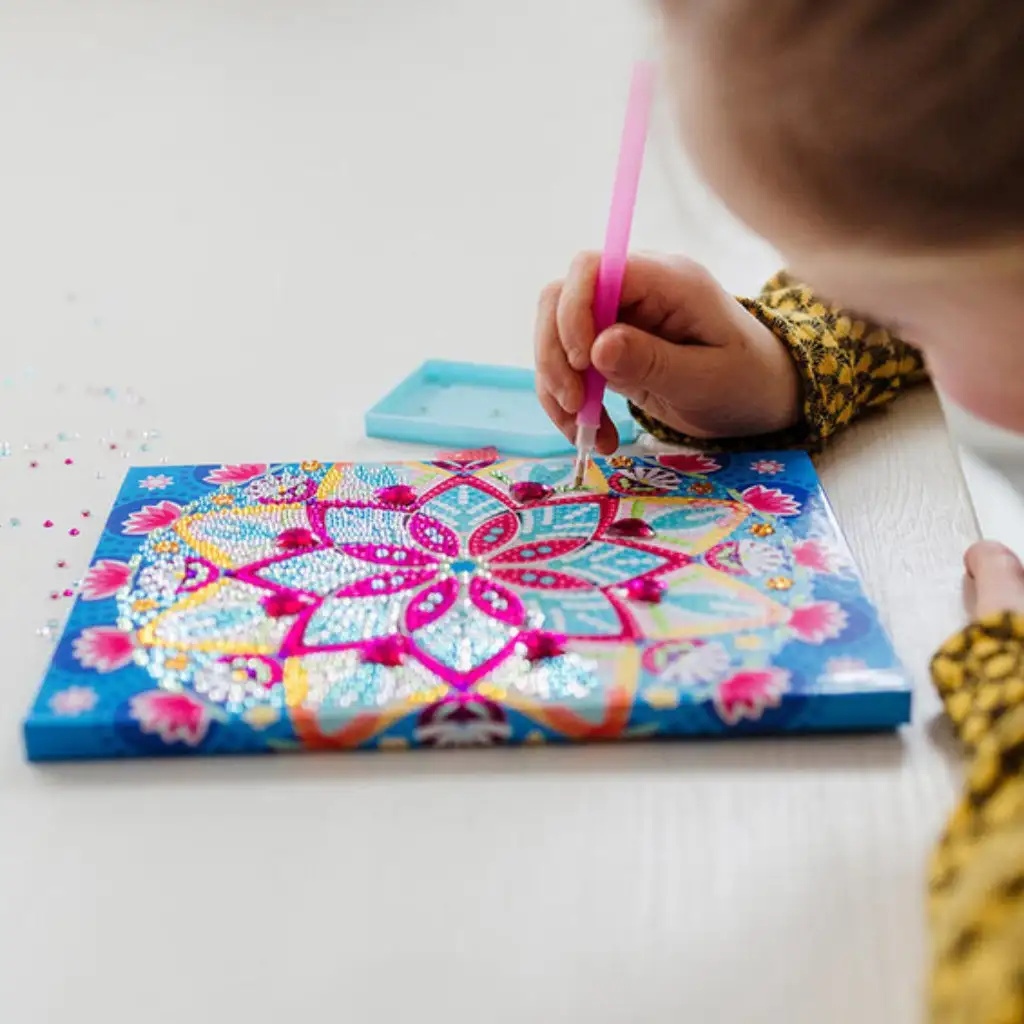 Súprava na diamantové maľovanie lotosová mandala kép 2