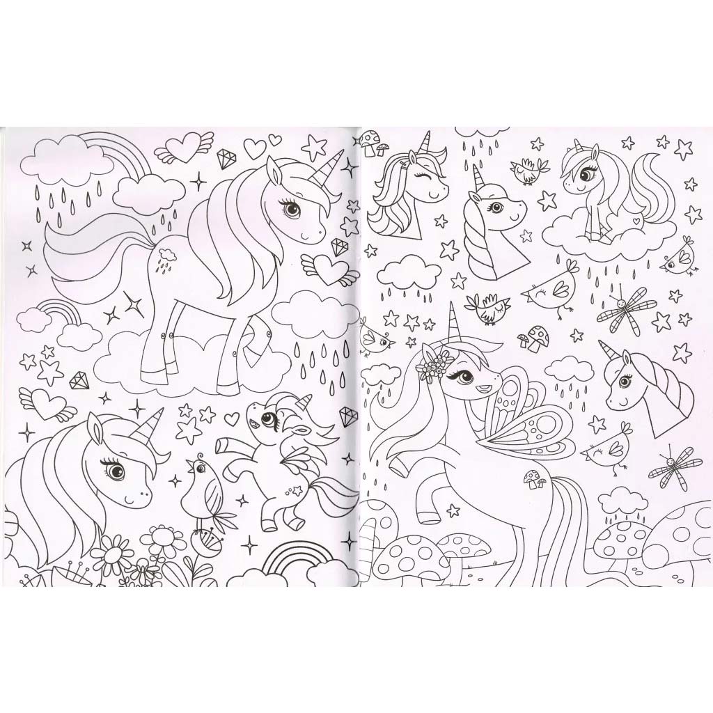 Diamantové omaľovánky - Jednorožce kép 2