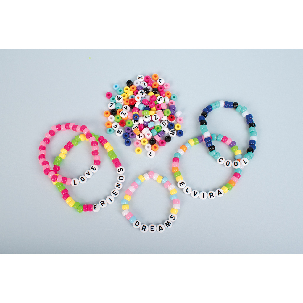 PlayBox: Mini písmenkové korálky s farebnými navliekacími korálkami 650 ks kép 3