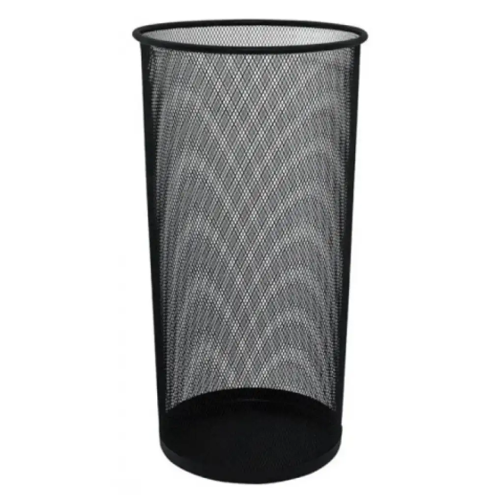 Spirit: Čierny držiak na dáždnik z kovovej sieťoviny 26x50cm