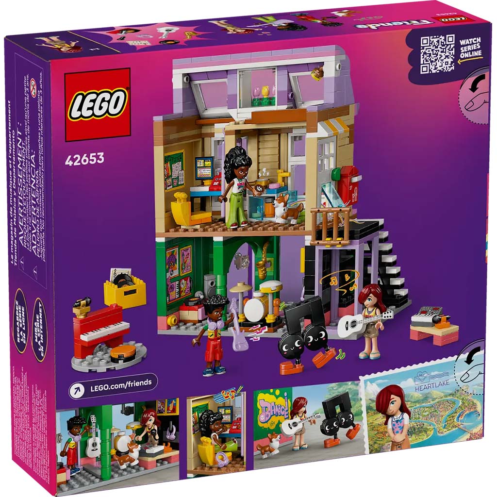 LEGO® Friends: Obchod s hudobnými nástrojmi a byt (42653) kép 2