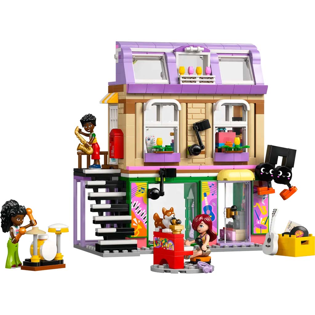 LEGO® Friends: Obchod s hudobnými nástrojmi a byt (42653) kép 3