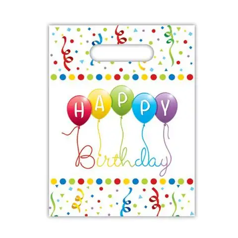 Párty tašky Happy Birthday 6ks/bal