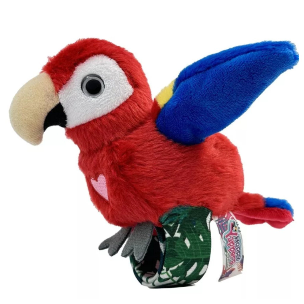 Happy Yappers interaktív plyšový červený papagáj kép 2