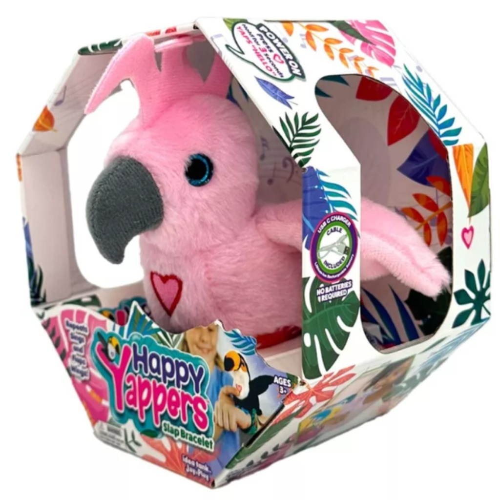 Happy Yappers interaktív plyšový kakadu