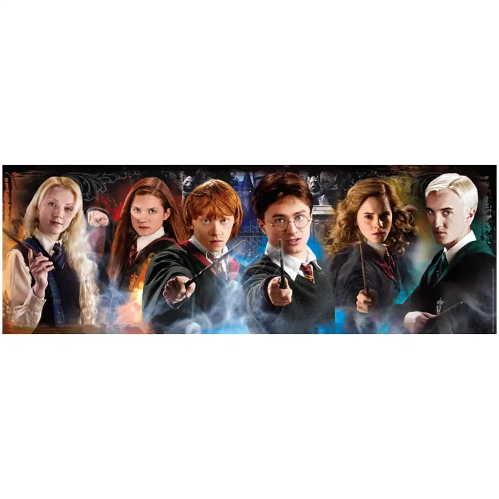 Harry Potter - Dedičstvo Rokfortu 1000-dielna panoramatická puzzle s plagátom - Clementoni kép 2