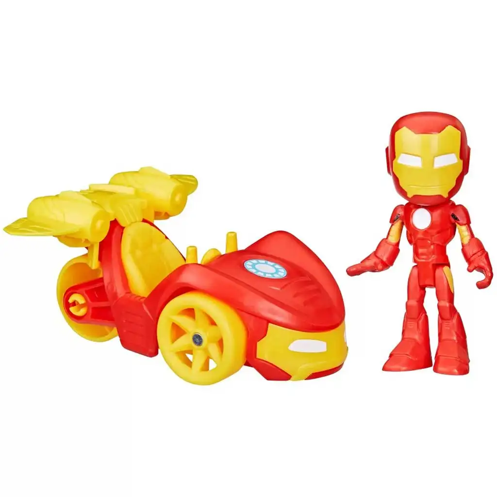 Pókember: Póki és csodálatos barátai - Vasember akciófigura járművel - Hasbro kép 3
