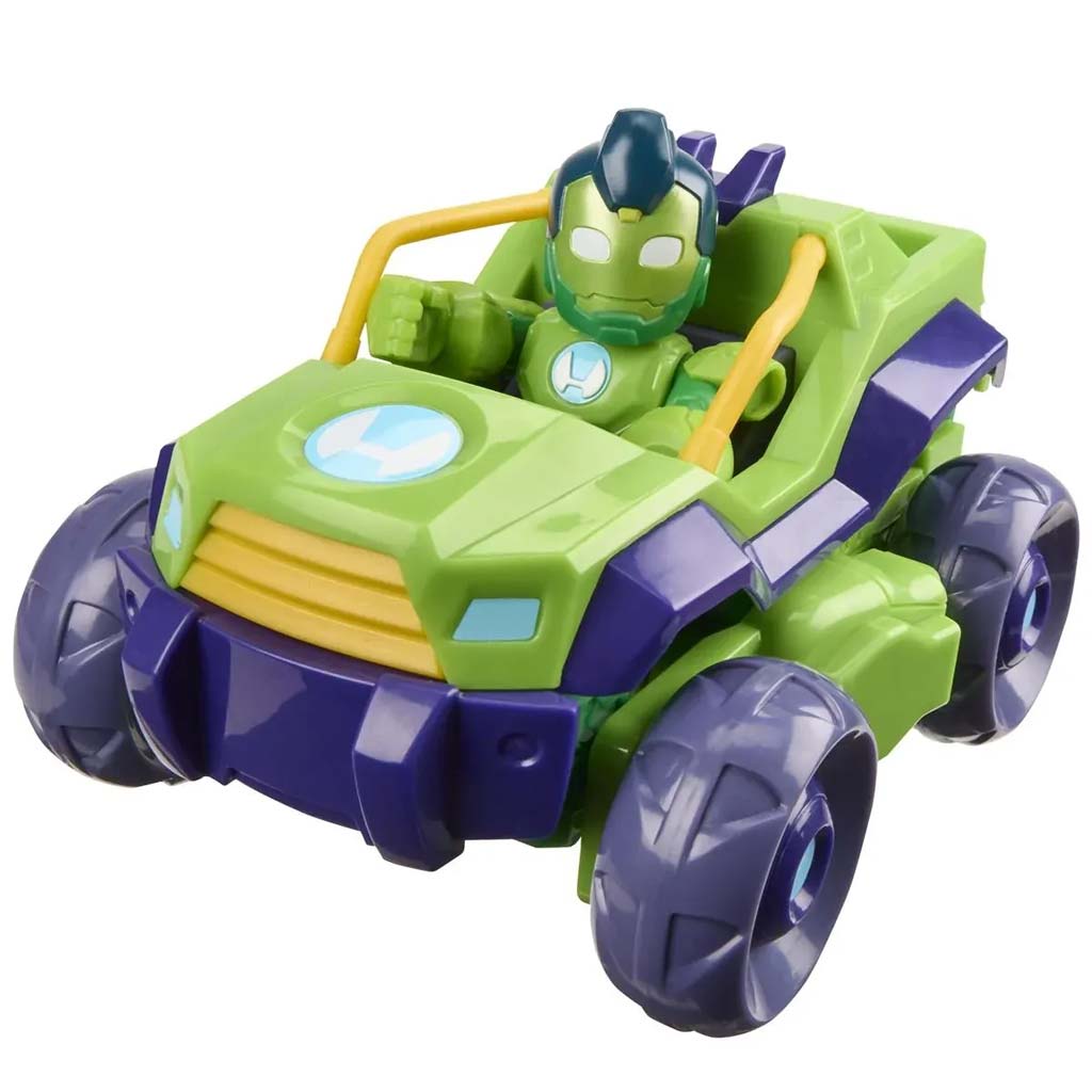 Marvel: Iron Man 2-v-1 Mech Hulk auto a figúrkový set - Hasbro kép 2