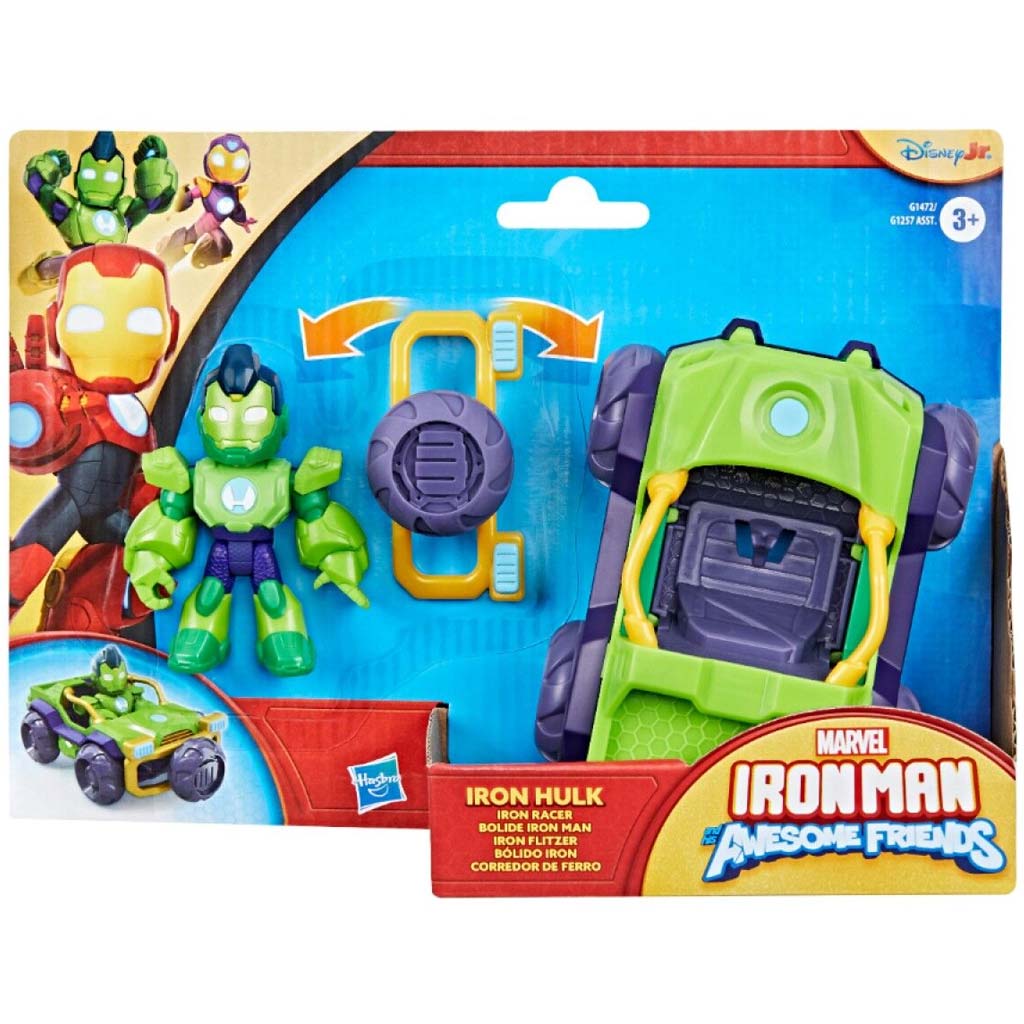 Marvel Iron Man a super priatelia – Sada vozidla a figúrky: Iron Hulk – Hasbro