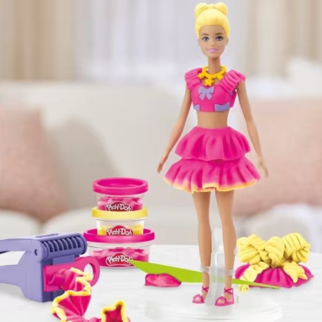 Play-Doh: Barbie kučery a mašle plastelínová súprava - Hasbro kép 3