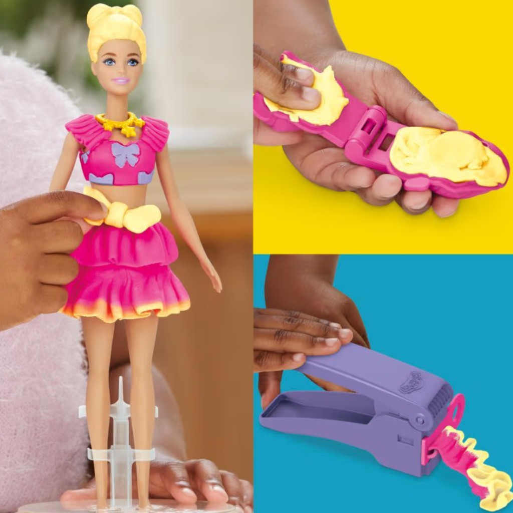 Play-Doh: Barbie kučery a mašle plastelínová súprava - Hasbro kép 4
