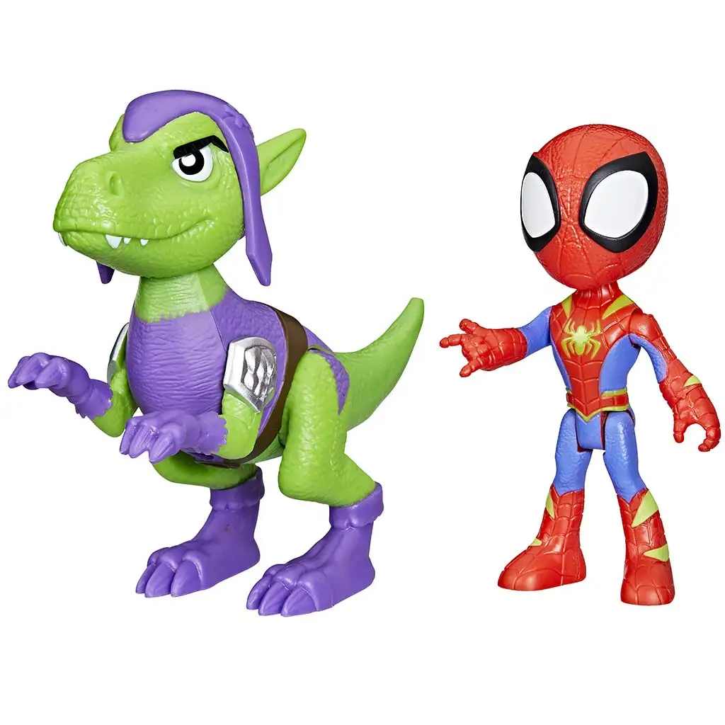 Spidey a jeho úžasní priatelia: Pók a Goblin Dino-Sieť Akčná figúrka Sada - Hasbro kép 2