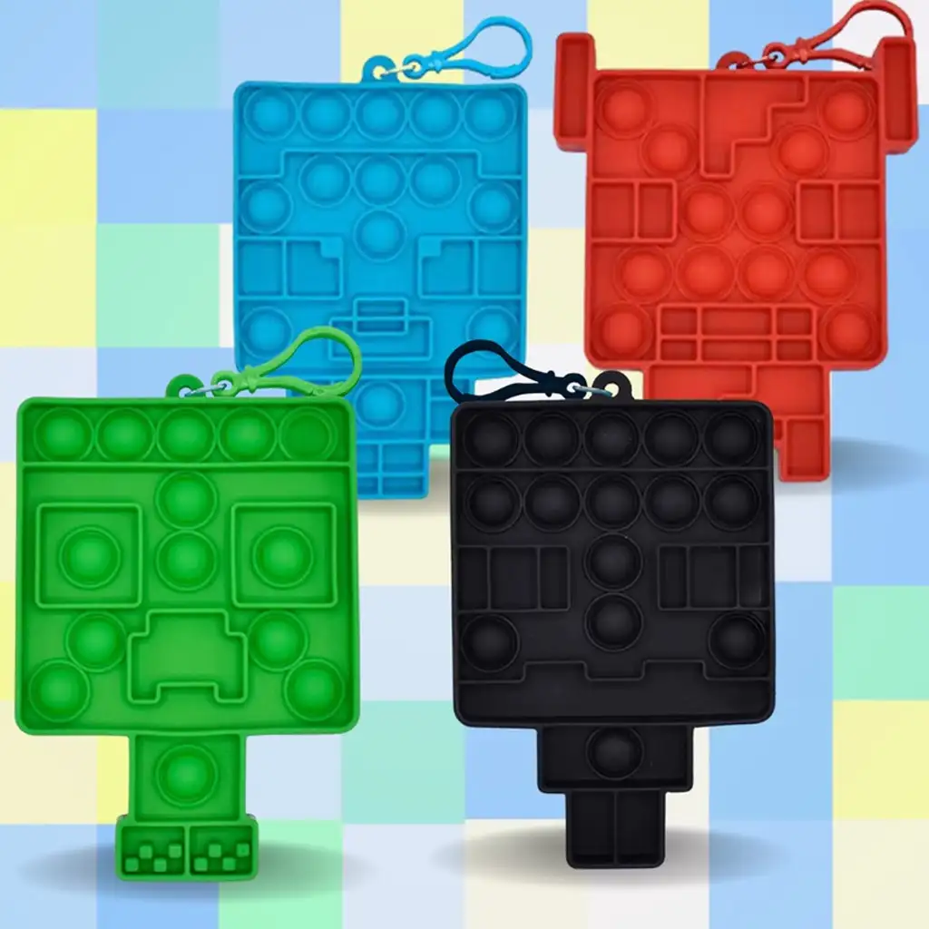 Minecraft Bubblers Mini Pop-it prekvapenie prívesok na kľúče 1ks kép 2