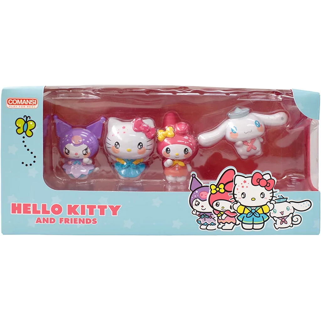 Hello Kitty a priatelia 4-dielna sada figúrok - Comansi