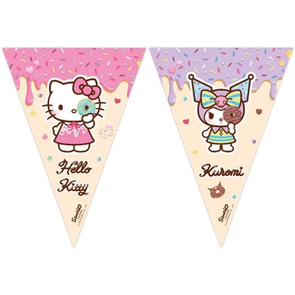 Hello Kitty és Kuromi party banner 200cm kép 1