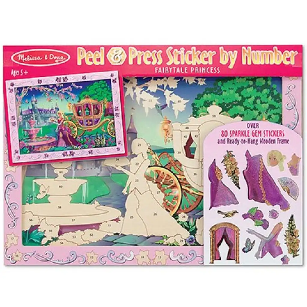 Set bucľatých nálepiek Princezné - Melissa & Doug