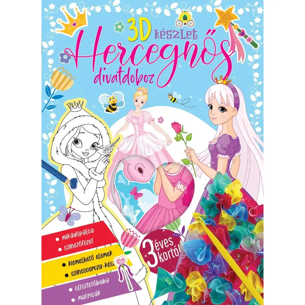 3D súprava - Princezná módna krabica