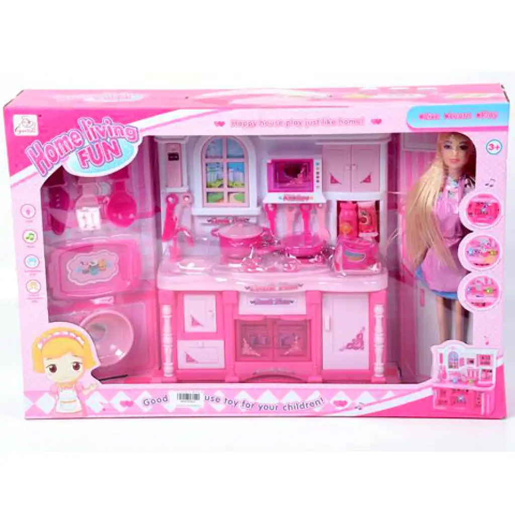 Herná kuchyňa, set s bábikou