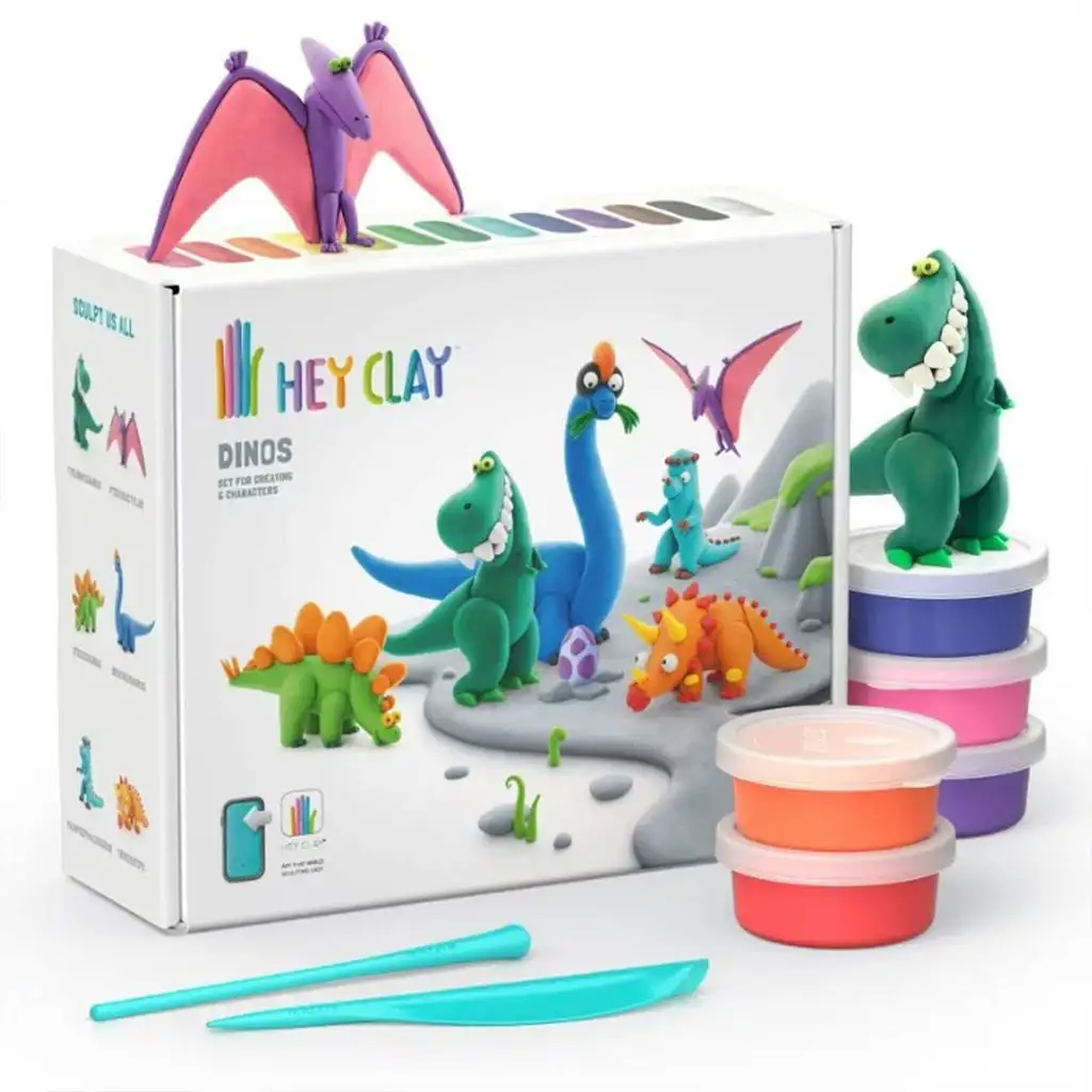 Hey Clay: Veľká sada plastelíny s mobilnou aplikáciou - Dinosaury kép 5