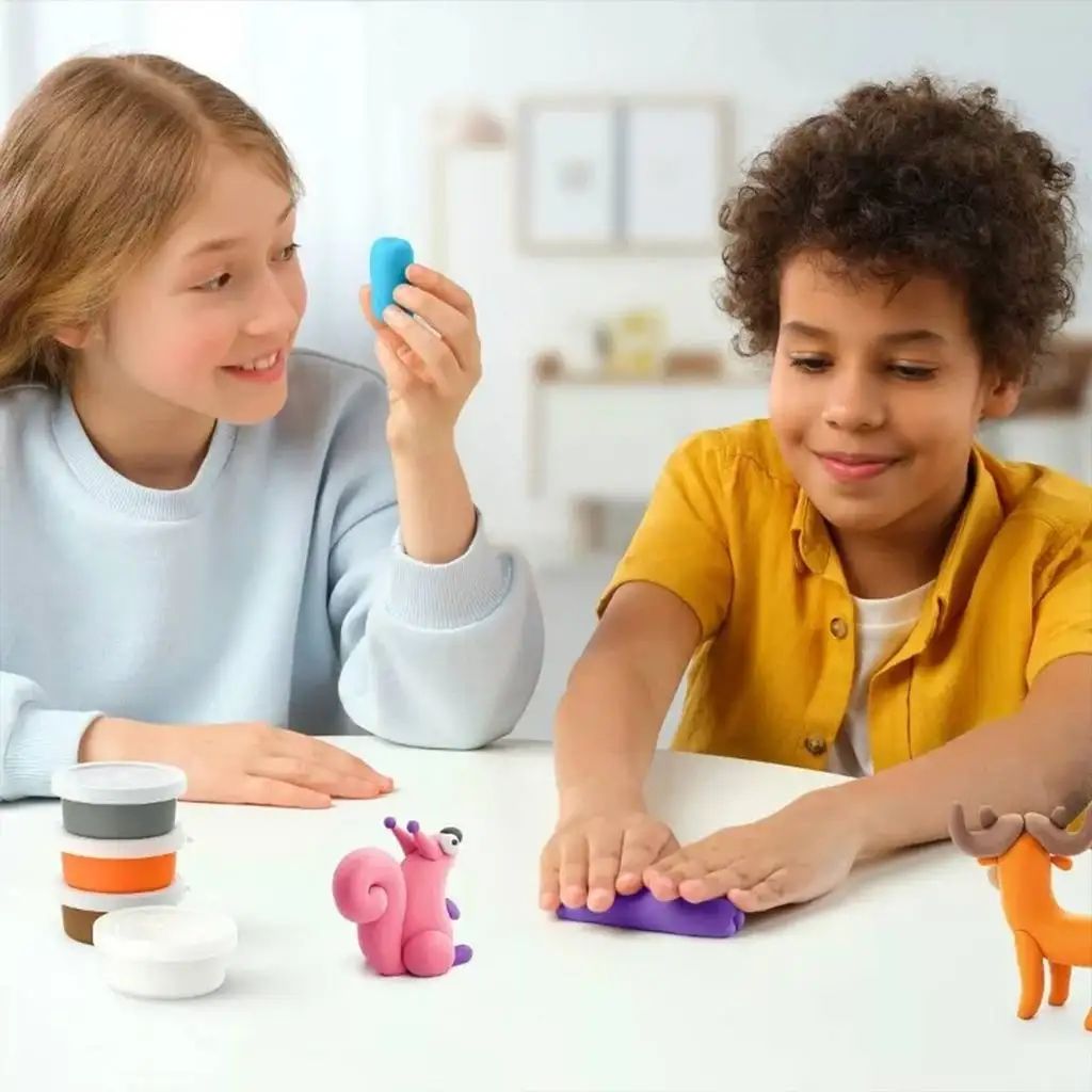 Hey Clay: Veľká sada plastelíny s mobilnou aplikáciou - Lesné zvieratá kép 4