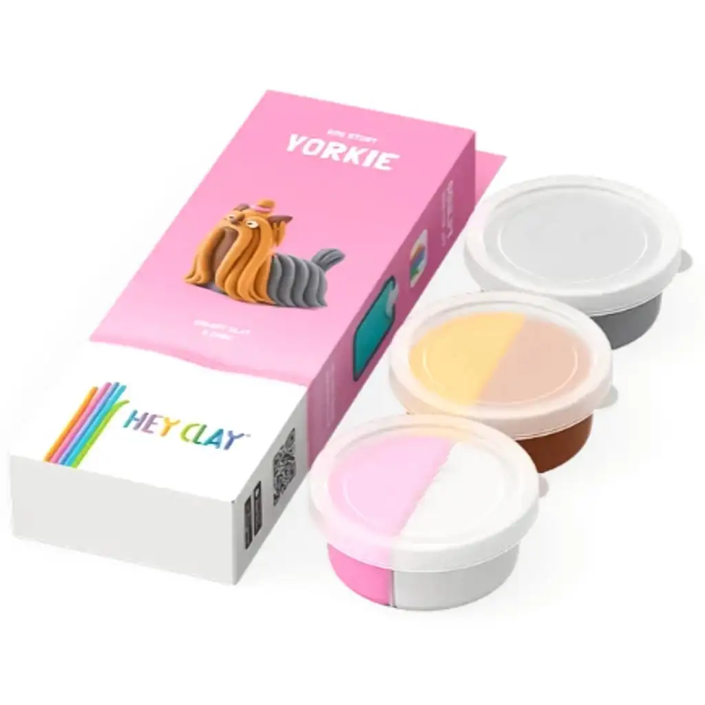 Ahoj Clay: Mäkký Yorkie psík modelovacia sada kép 2
