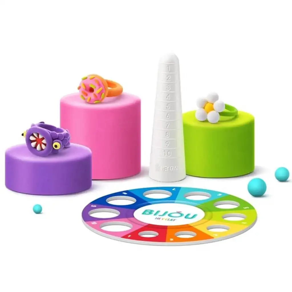 Hey Clay: Bijou sladké prstene kreatívna vzduchom schnúca sada hliny kép 2