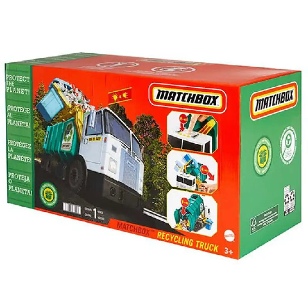 Matchbox: Szelektív hulladékgyűjtő teherautó - Mattel kép 1