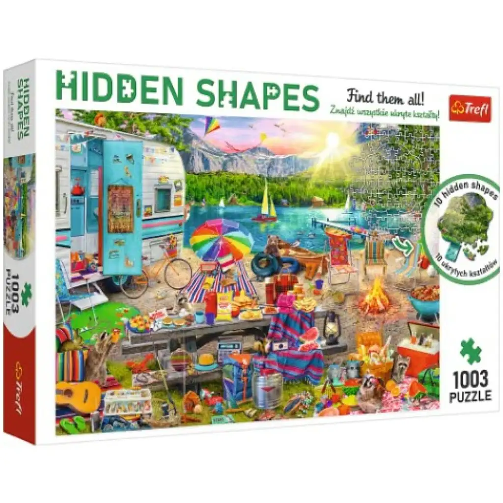 Hidden Shapes: Cestovanie s karavanom 1000 dielne puzzle - Trefl