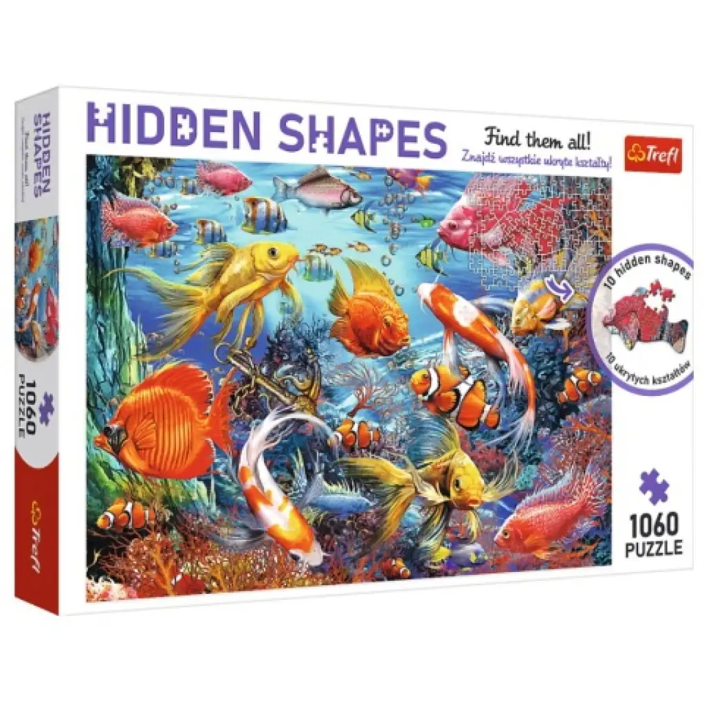 Hidden Shapes: Podvodný svet 1000 dielne puzzle - Trefl