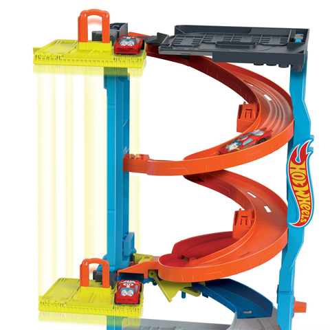 Hot Wheels City: 2 az 1-ben versenytorony játékszett - Mattel kép 4