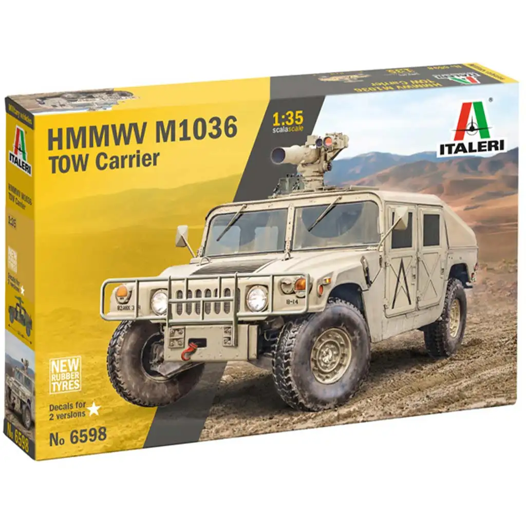 Italeri 1/35 HMMWV M1036 TOW Carrier katonai jármű makett kép 1