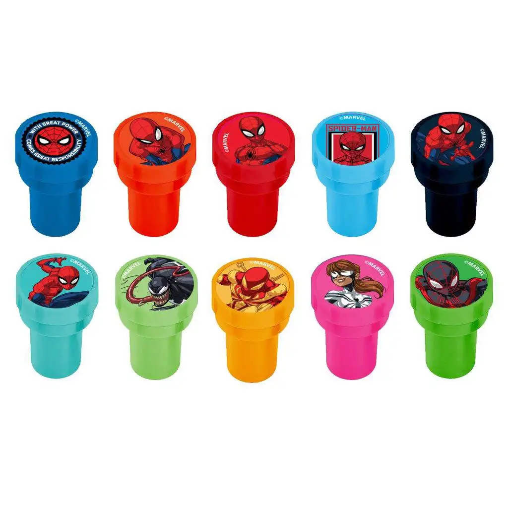 Luna: Pečiatka s motívom Spider-Mana na farebnej ceruzke, rôzne druhy, 1 ks kép 2