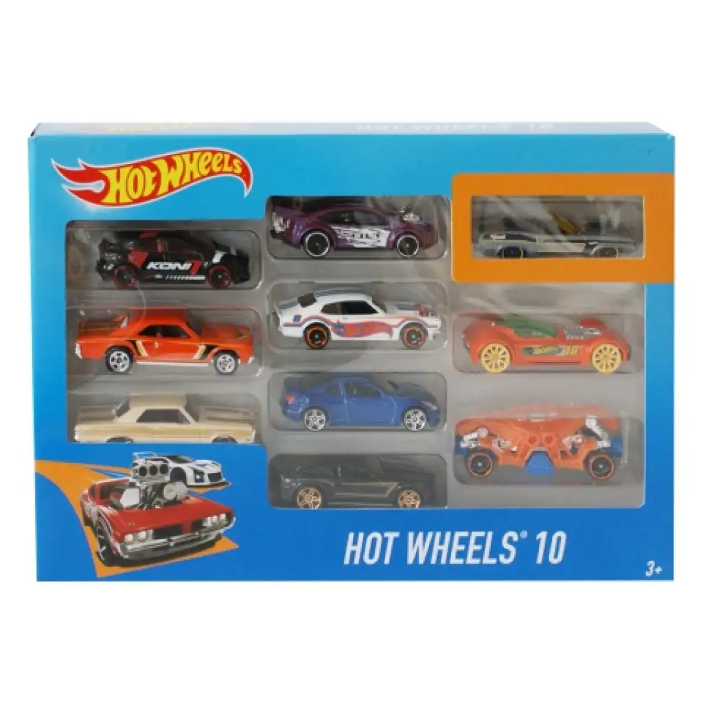Hot Wheels autíčka 10ks/bal - Mattel
