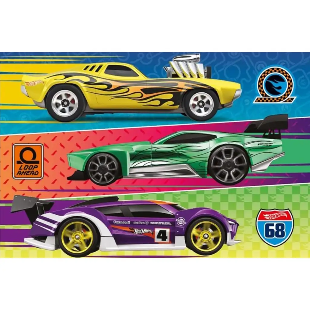 Hot Wheels preteky 60ks puzzle - Trefl kép 2