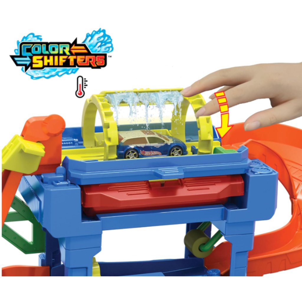 Hot Wheels City: Autoumyváreň so zmenou farby autíčkom - Mattel kép 2