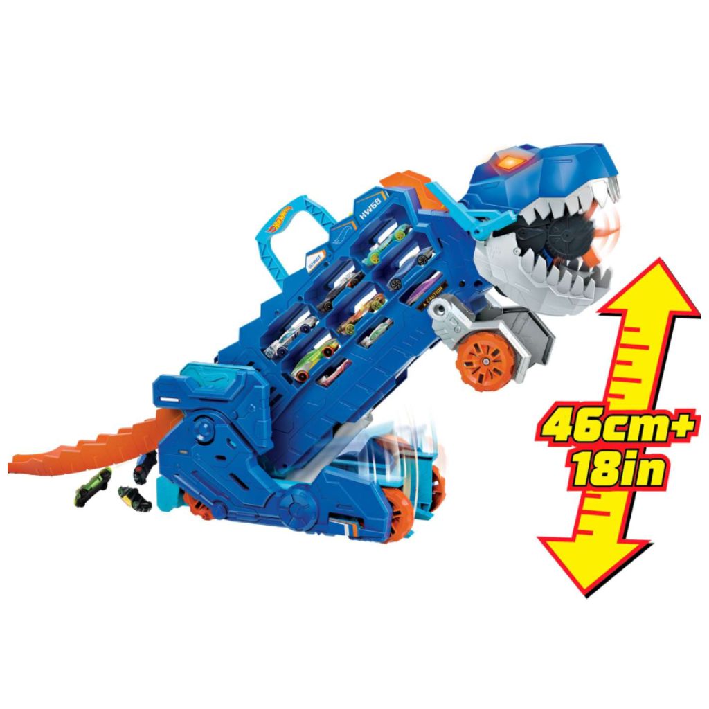 Hot Wheels City: Prispôsobiteľný Ultimate Autodopravca T-Rex - Mattel kép 4