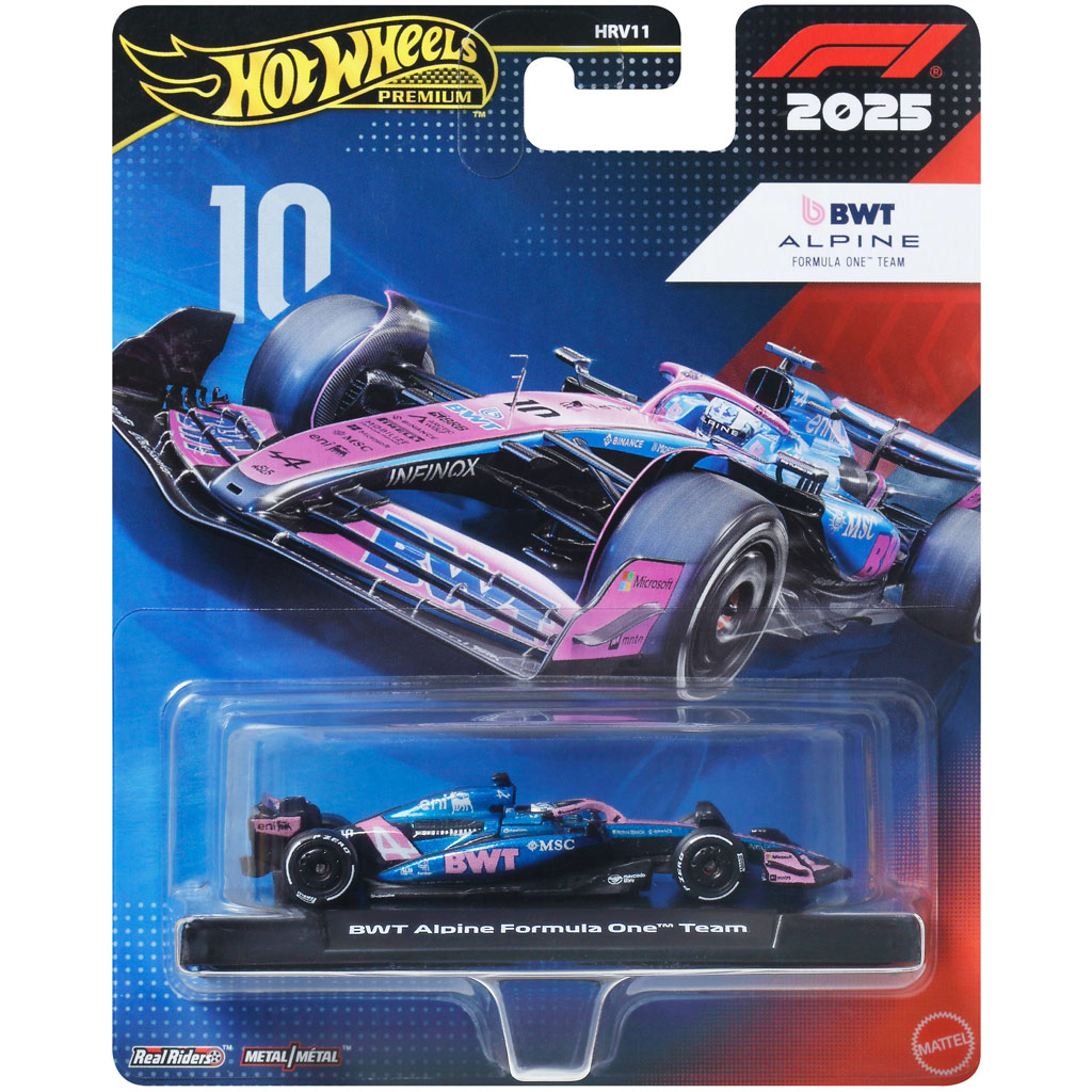 Hot Wheels Premium: BWT Alpine Formula One Team #10 kisautó 1/64 - Mattel kép 1
