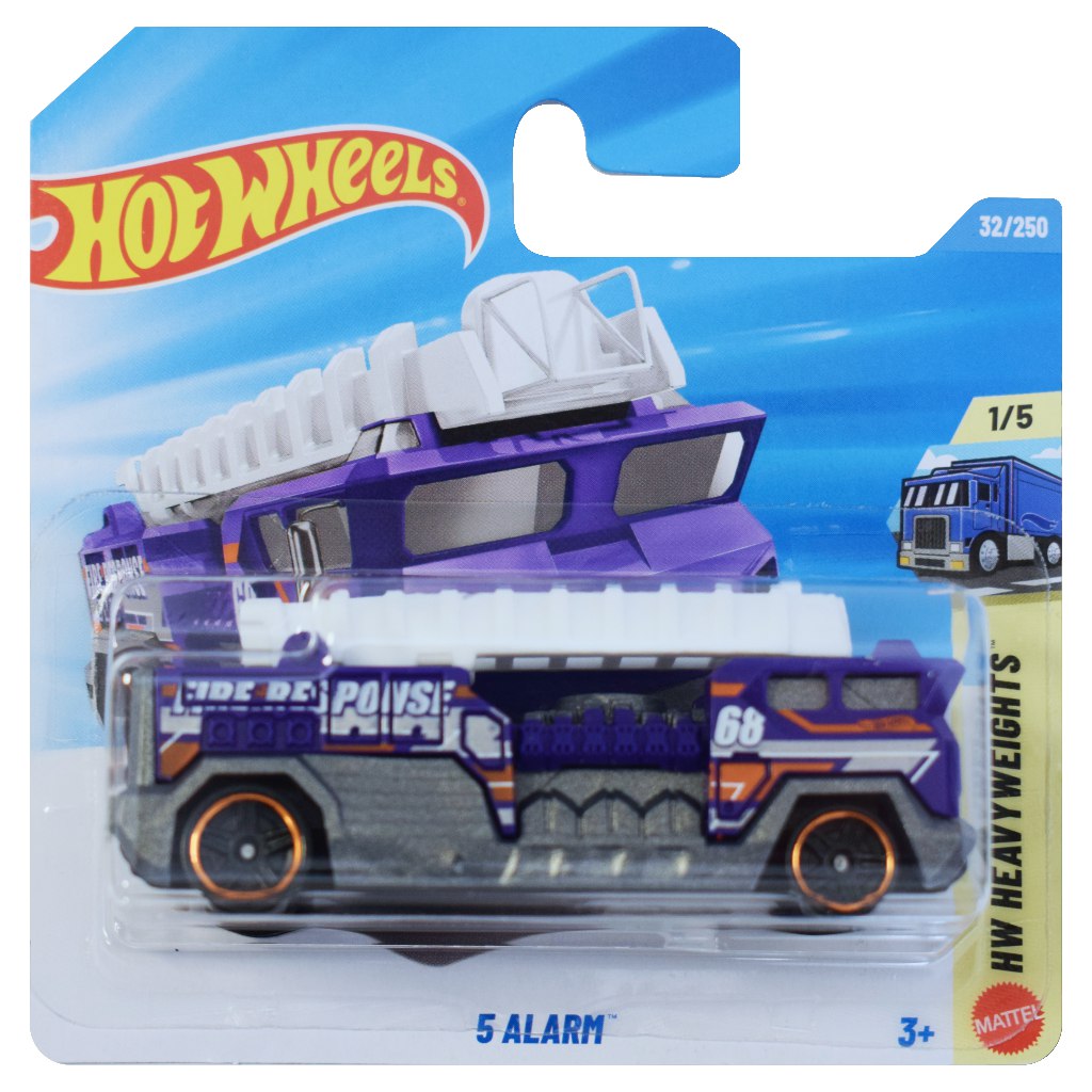 Hot Wheels: 5 Alarm fialové autíčko 1/64 - Mattel