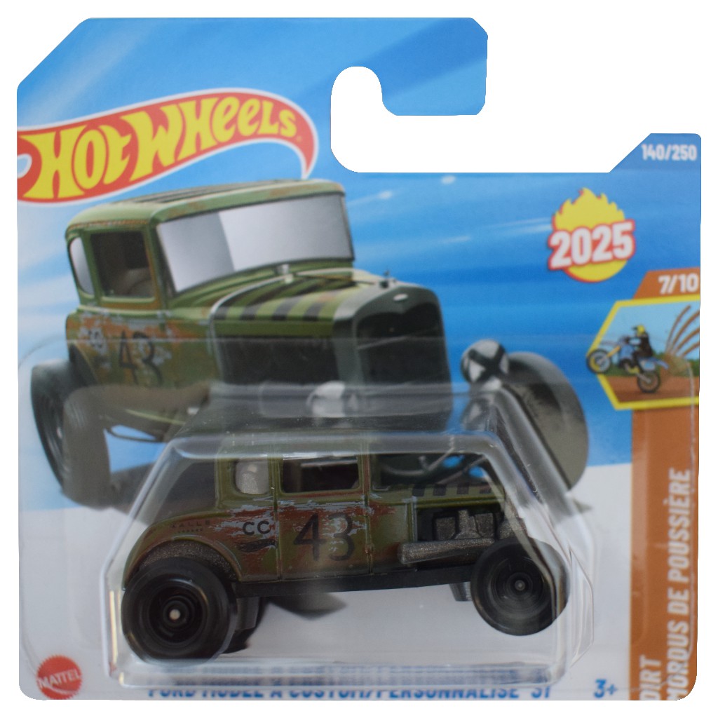 Hot Wheels: Ford Model A Custom zöld kisautó 1/64 - Mattel kép 1