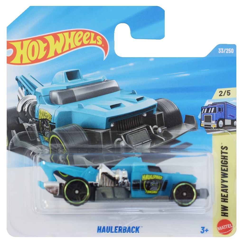 Hot Wheels: Haulerback modré autíčko 1/64 - Mattel