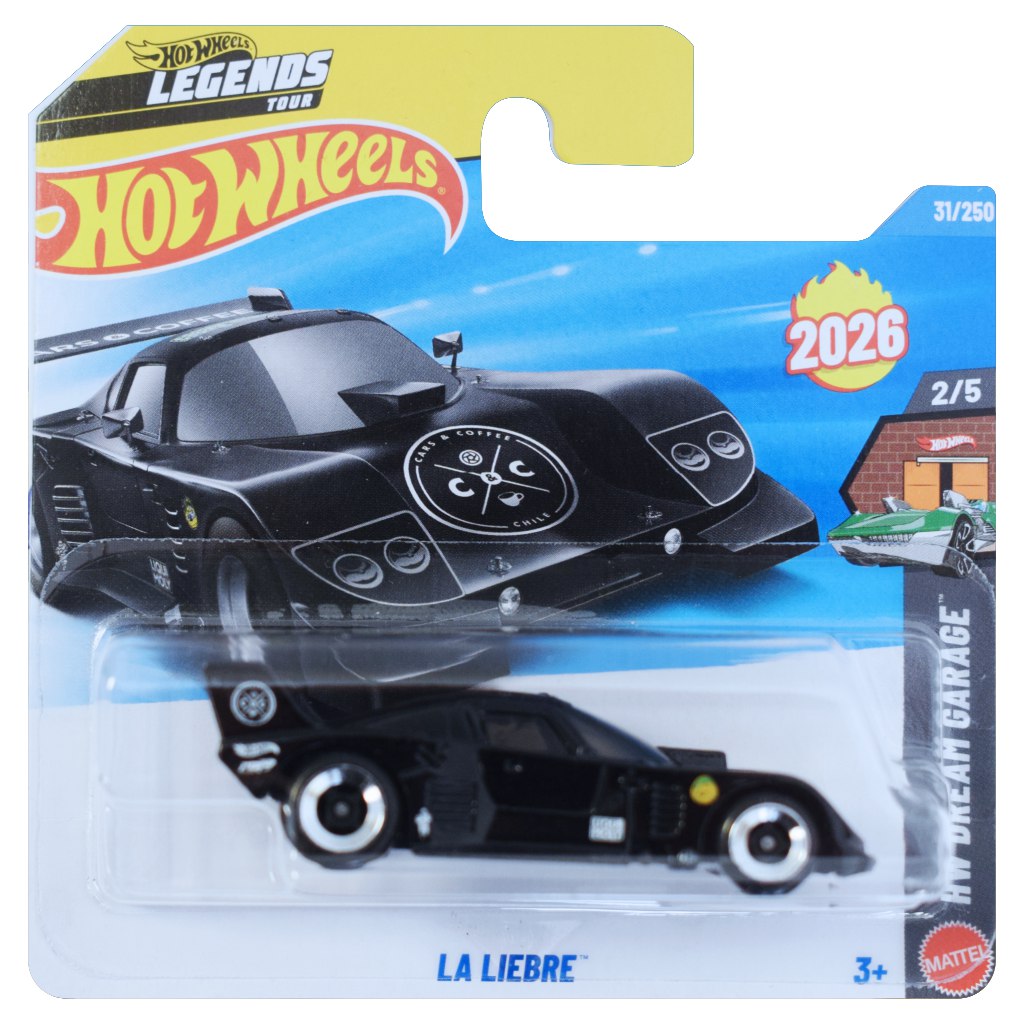 Hot Wheels: La Liebre čierne autíčko 1/64 - Mattel