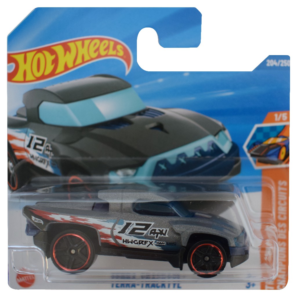 Hot Wheels: Terra Tracktyl sivé autíčko 1/64 - Mattel