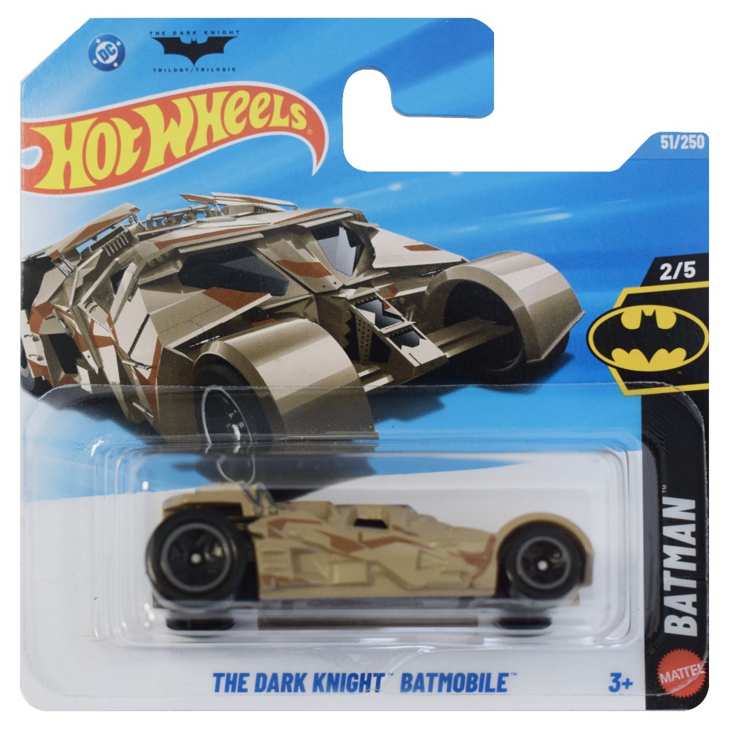 Hot Wheels: The Dark Knight Batmobile hnedé autíčko 1/64 – Mattel