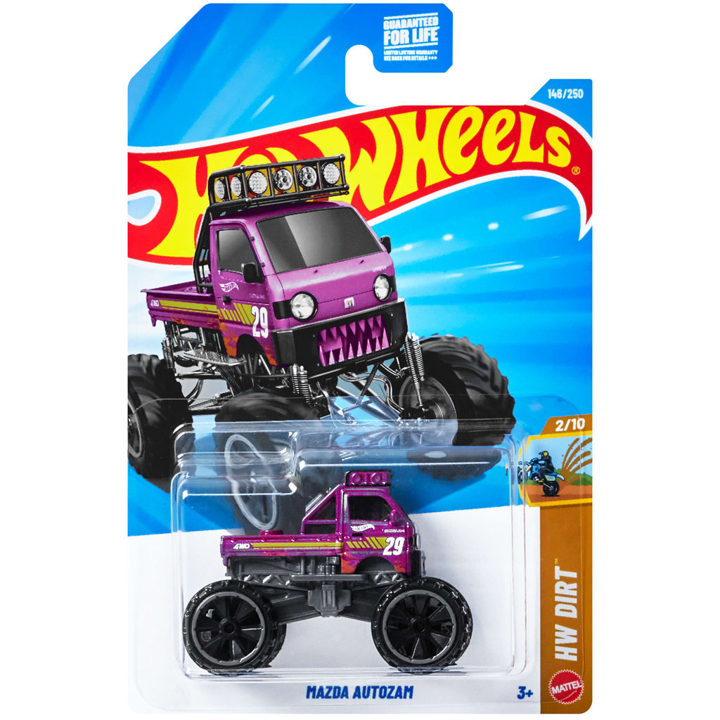 Hot Wheels: Mazda Autozam lila kisautó 1/64 – Mattel kép 1