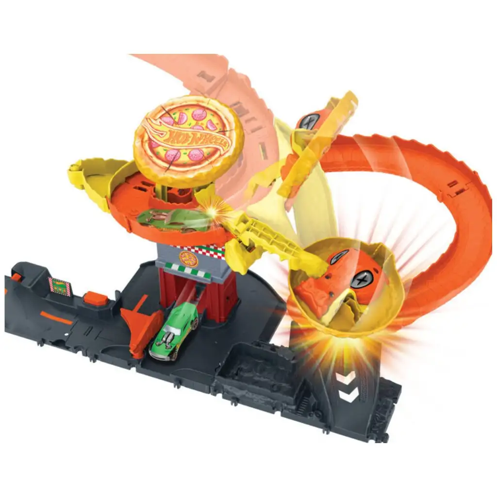 Hot Wheels City: Útok kobre na pizzériu dráha sada - Mattel kép 3