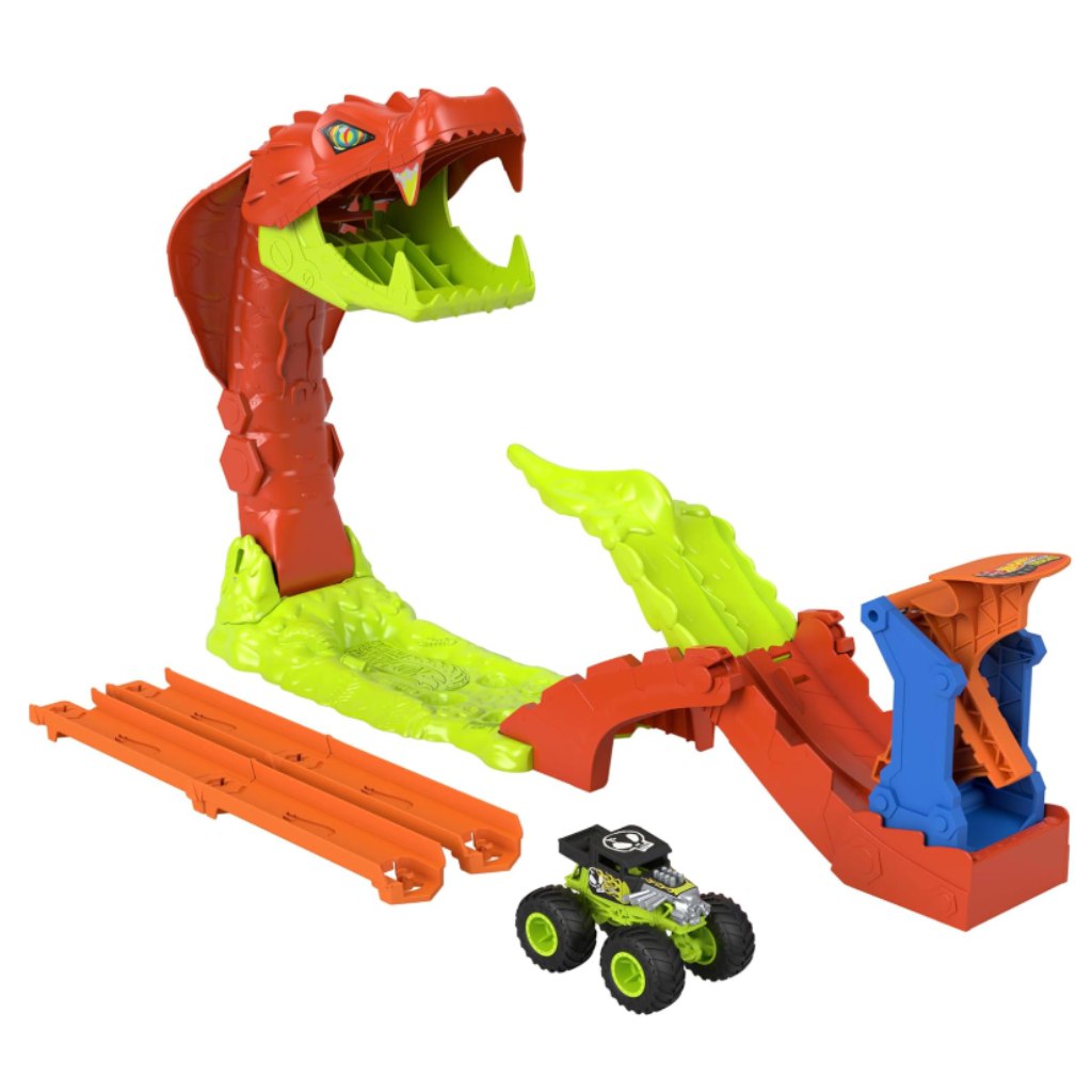 Hot Wheels Monster Trucks: Sada s hadím útokom – Mattel kép 2